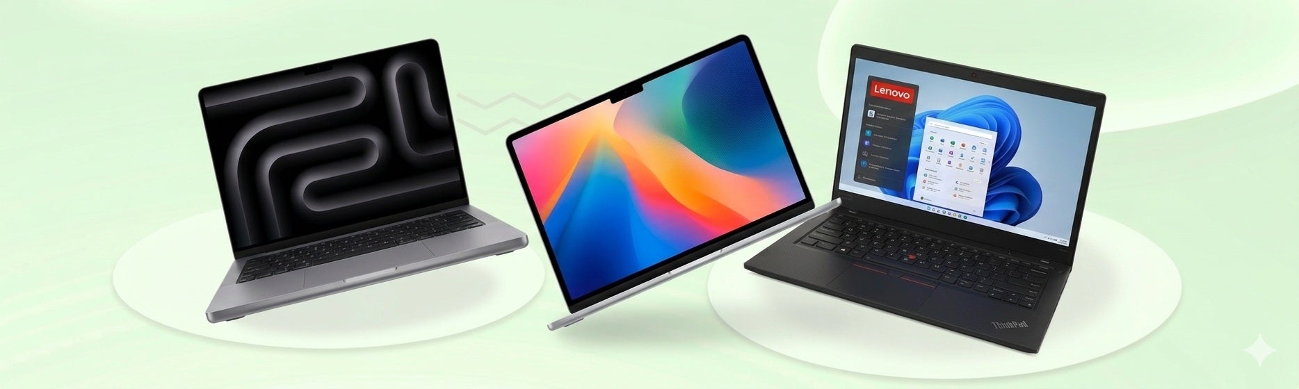 Käytetyt tietokoneet — MacBook, ThinkPad ja muut merkit 12kk takuulla