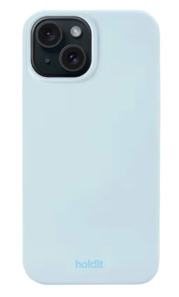 Apple iPhone 13/14, Holdit Silicone suojakuori - Mineral Blue