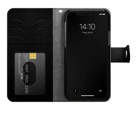 Apple iPhone 14 Pro, iDeal Of Sweden lompakkokotelo, musta