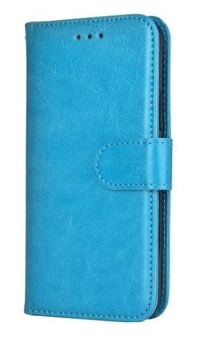 Tyylik&auml;s, sininen lompakko suojakuori Applen iPhone 15 malliin