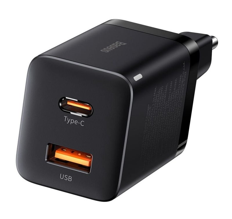 Baseus C USB 30W laturi - toimitetaan yhdess&auml; C USB johdon kanssa
