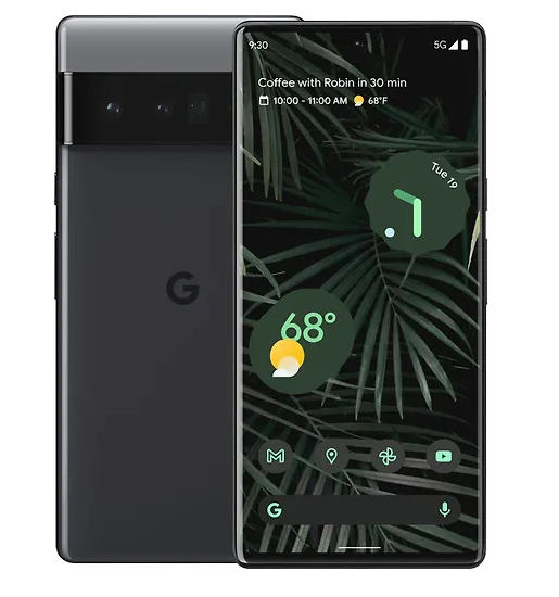 Tarkistettu & huollettu Google Pixle 6 Pro, musta - 12kk takuulla