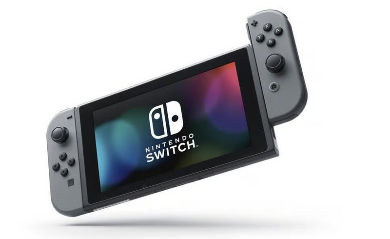 Tarkistettu & huollettu Nintendo Switch V2 k&auml;sikonsoli, 12kk takuulla